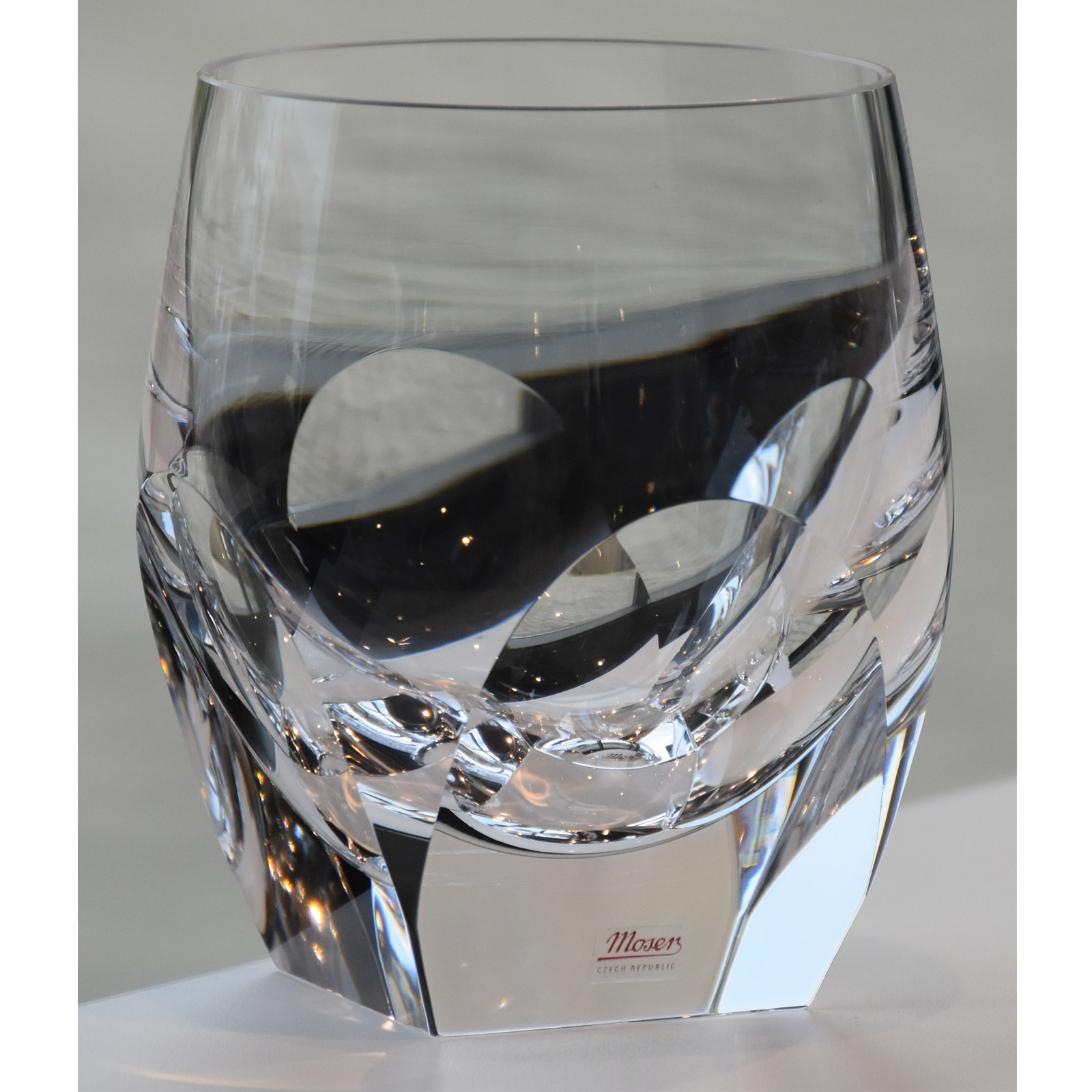 A whisky (shot) glass from Bohemian crystal by Moser